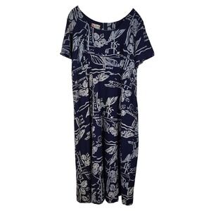 Hilo Hattie "The Hawaiian Original" Floral Maxi Muu Muu Dress